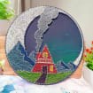 Handmade Mountain Cabin String Art, product photo 10