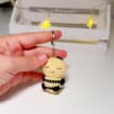 Handmade Crochet Bee Keychain, product photo 2