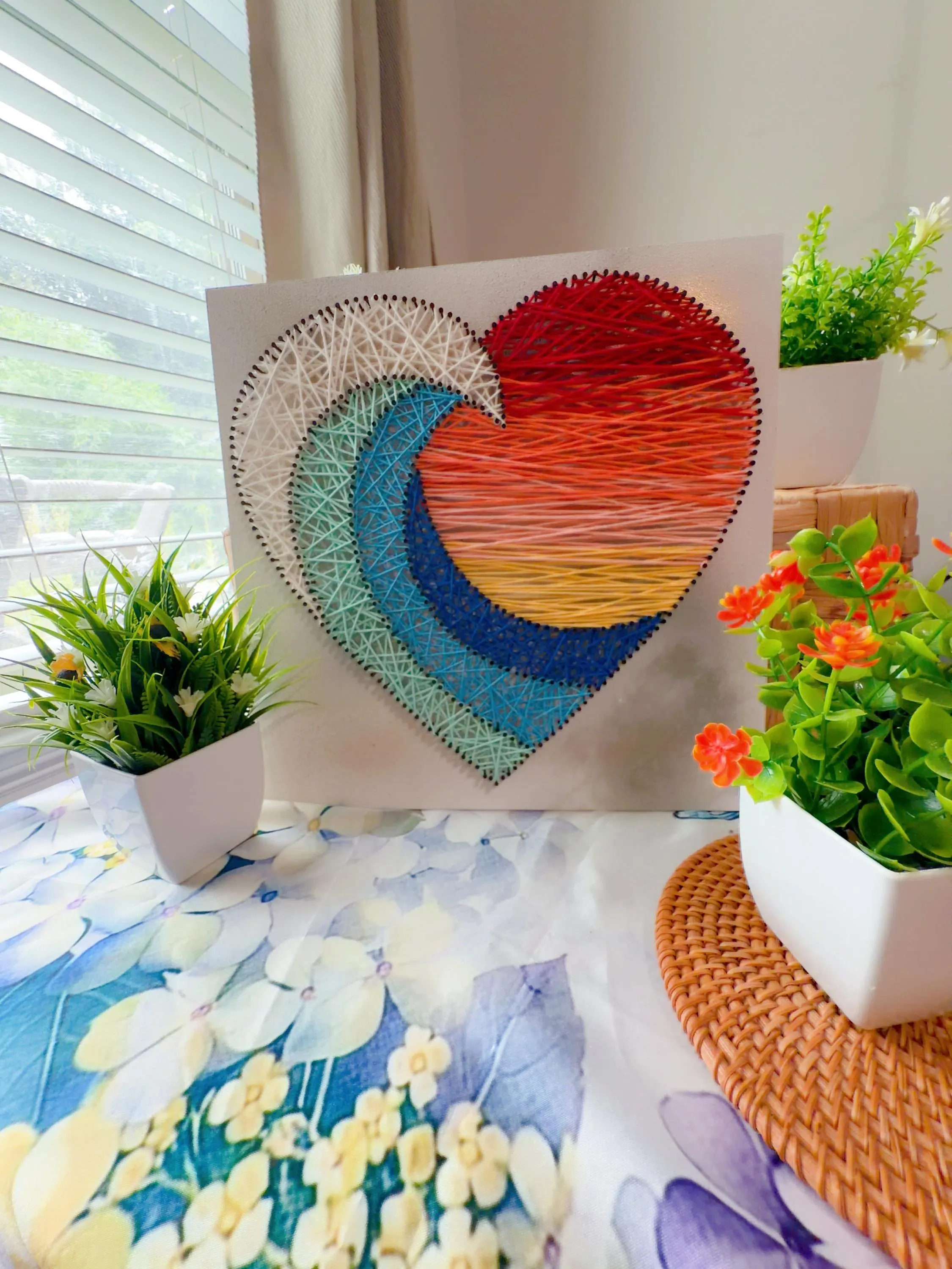 Sunset Wave Heart String Art, product photo 12