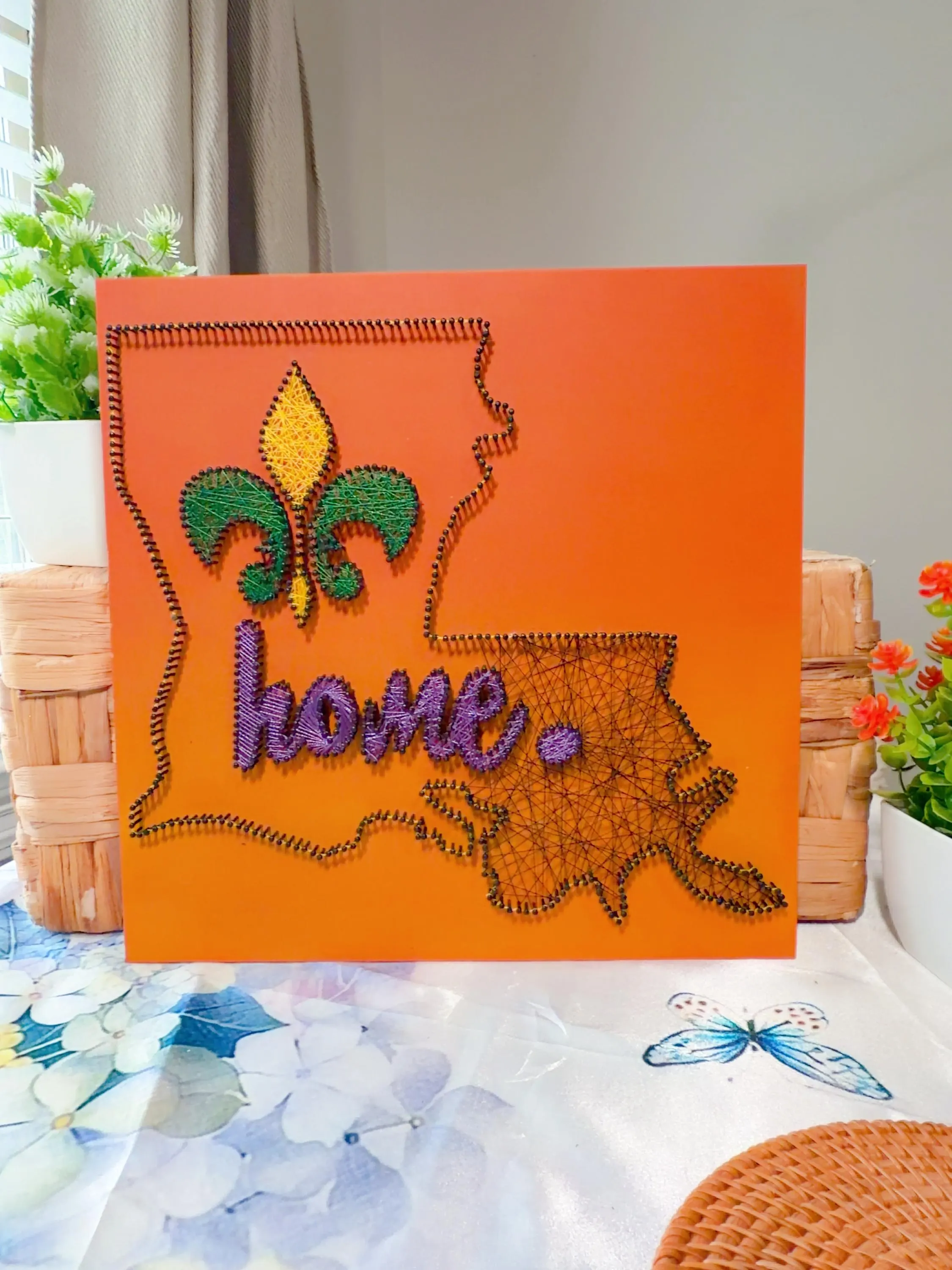 Louisiana String Art Sign, product photo 6