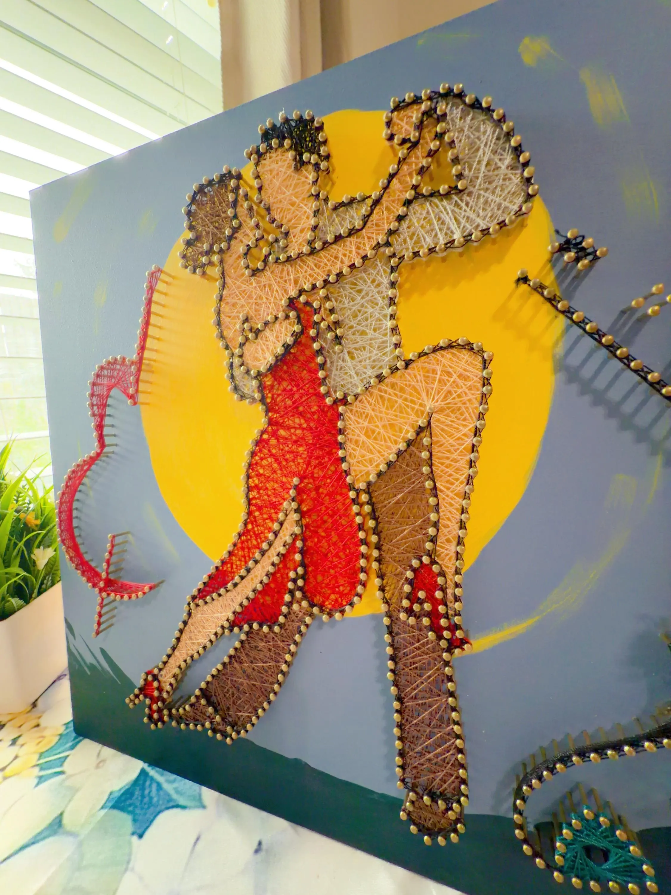 Handmade String Art Couple Dancing Wall Decor |, product photo 5