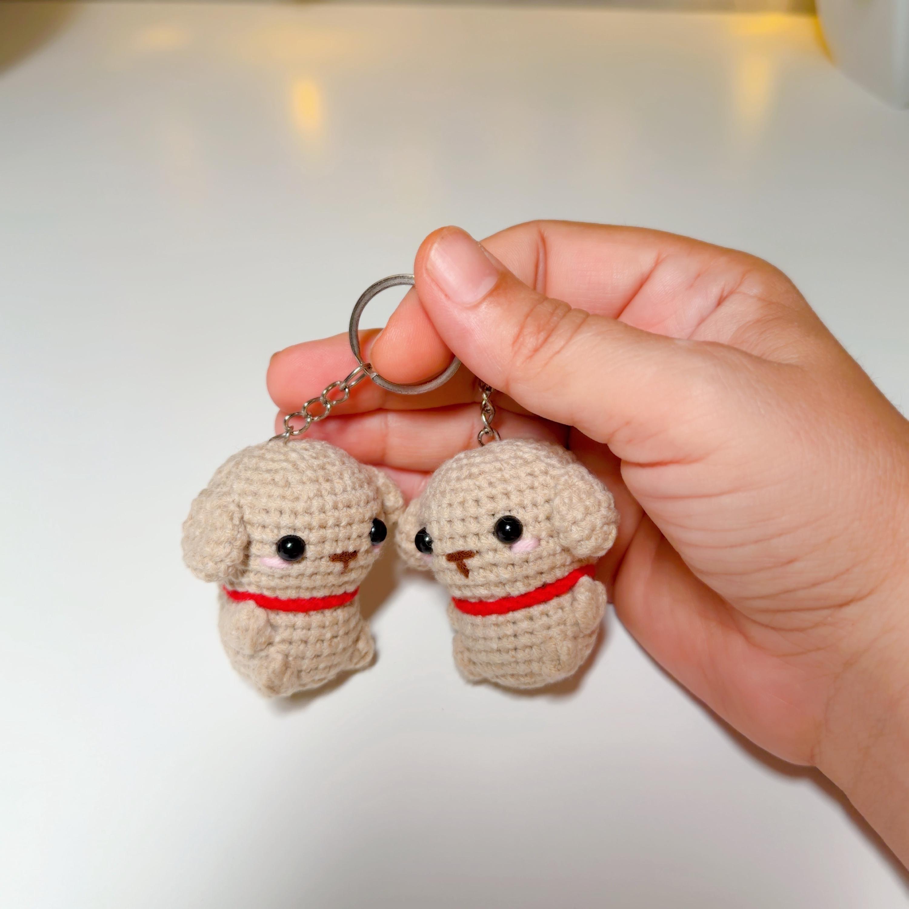 Crochet Dog Keychain, product photo 8