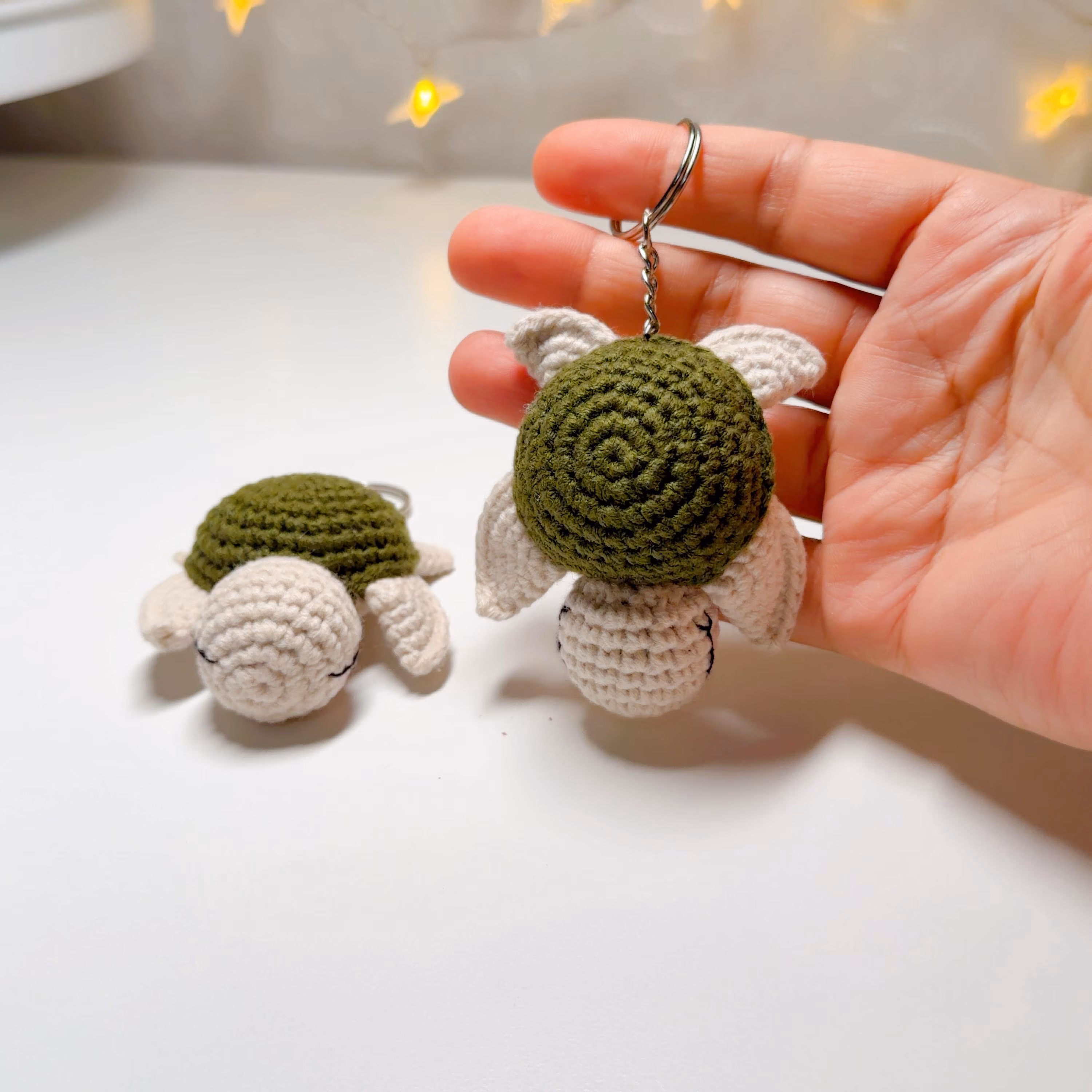 Crochet Turtle Keychain, product photo 2