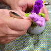 Purple Crochet Tulip Arrangement, product photo 2