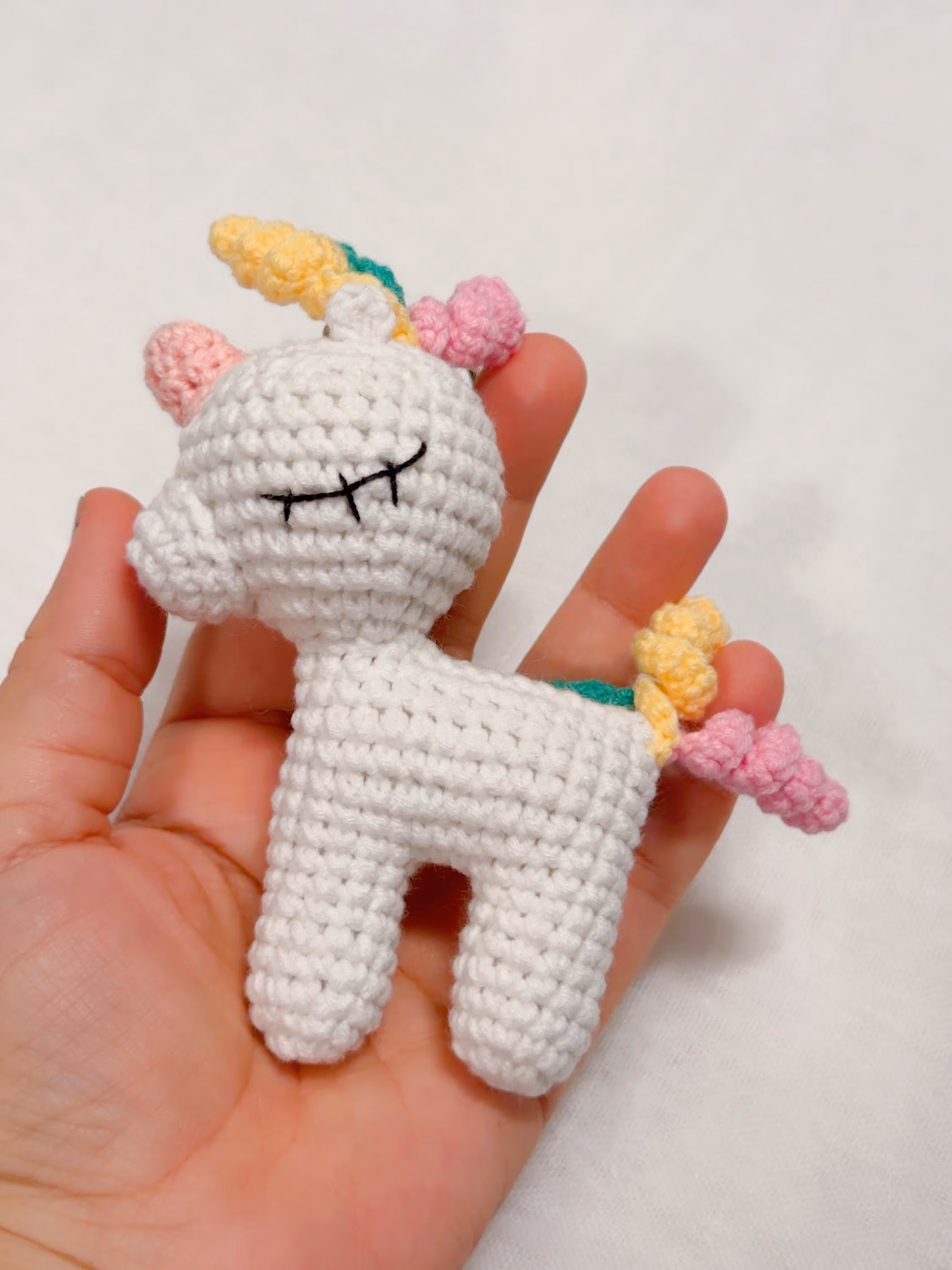 Amigurumi Unicorn Keychain, product photo 5