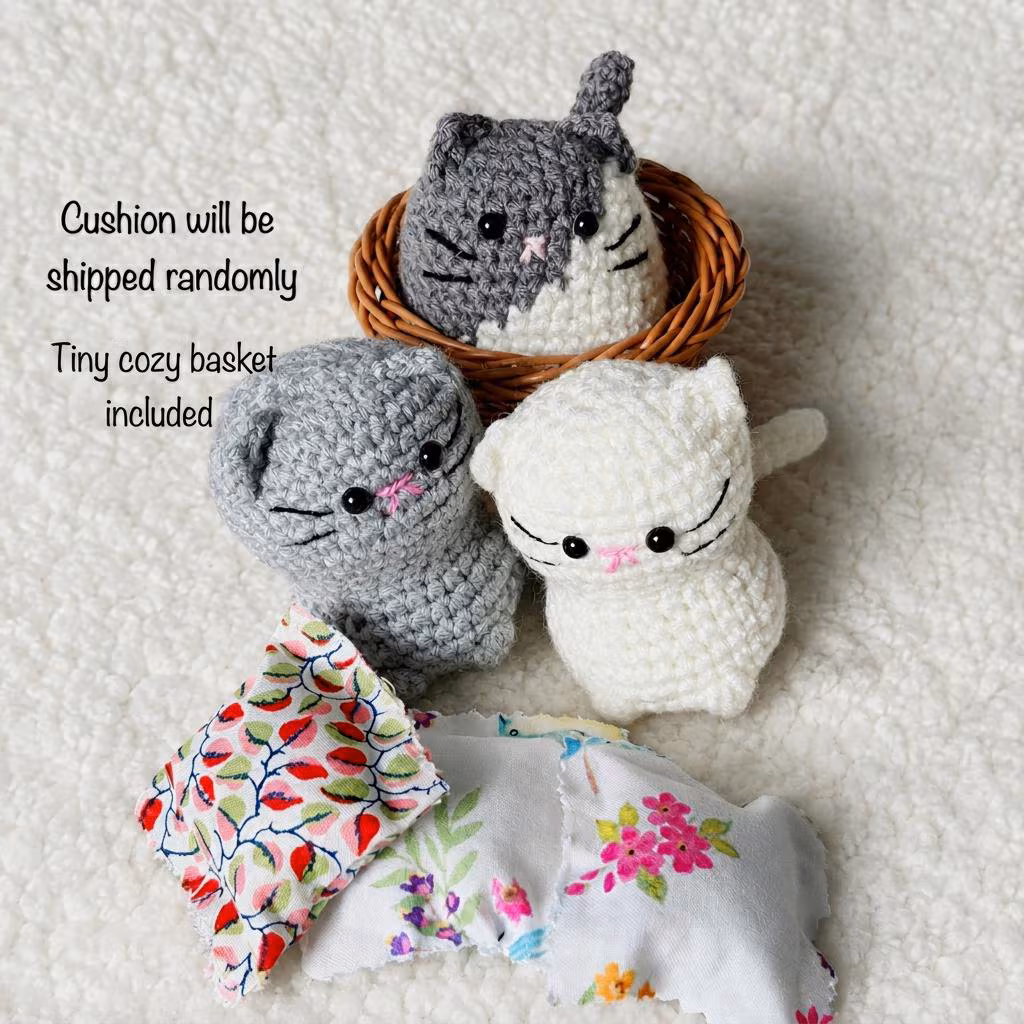 Crochet Cat Plushie, product photo 1