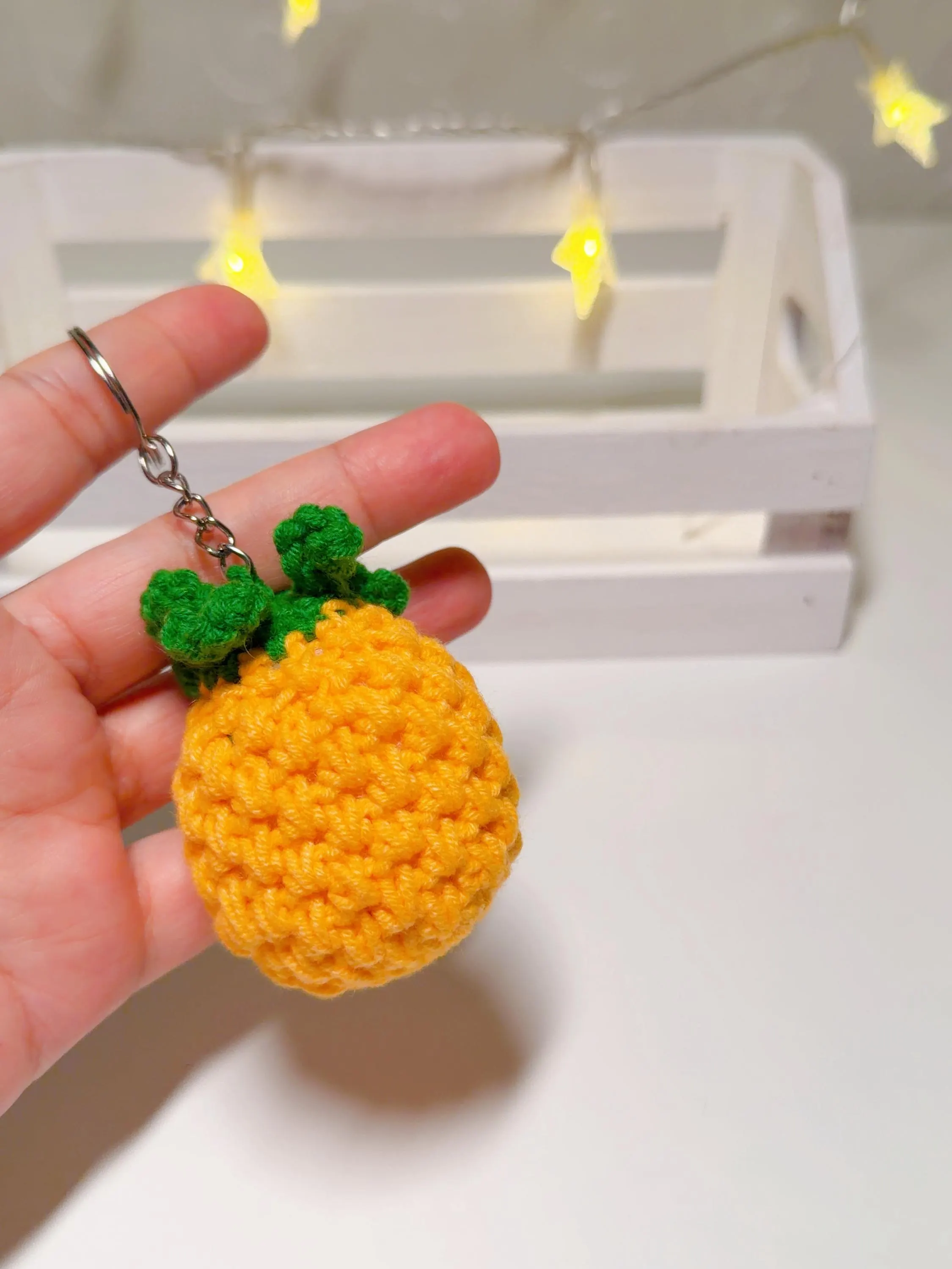 Crochet Pineapple Keychain, product photo 4