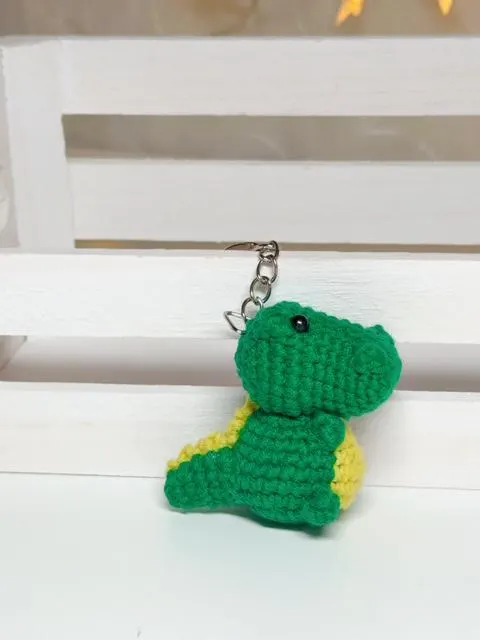 Crochet Alligator Keychain, product photo 20
