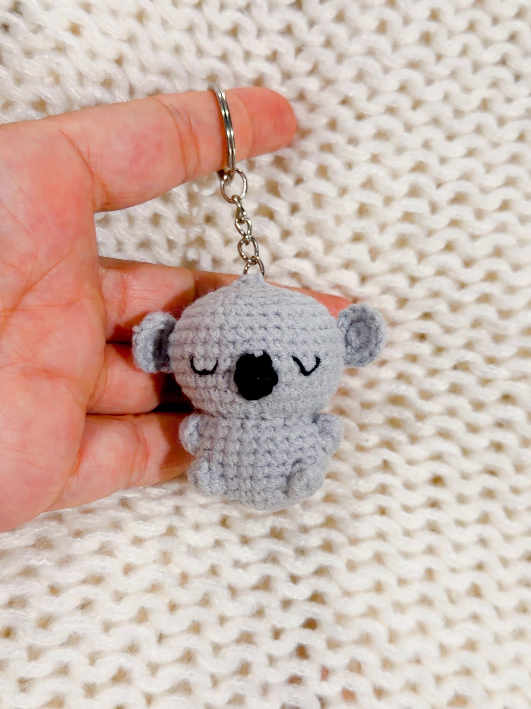 Handmade Crochet Koala Keychain, product photo 8