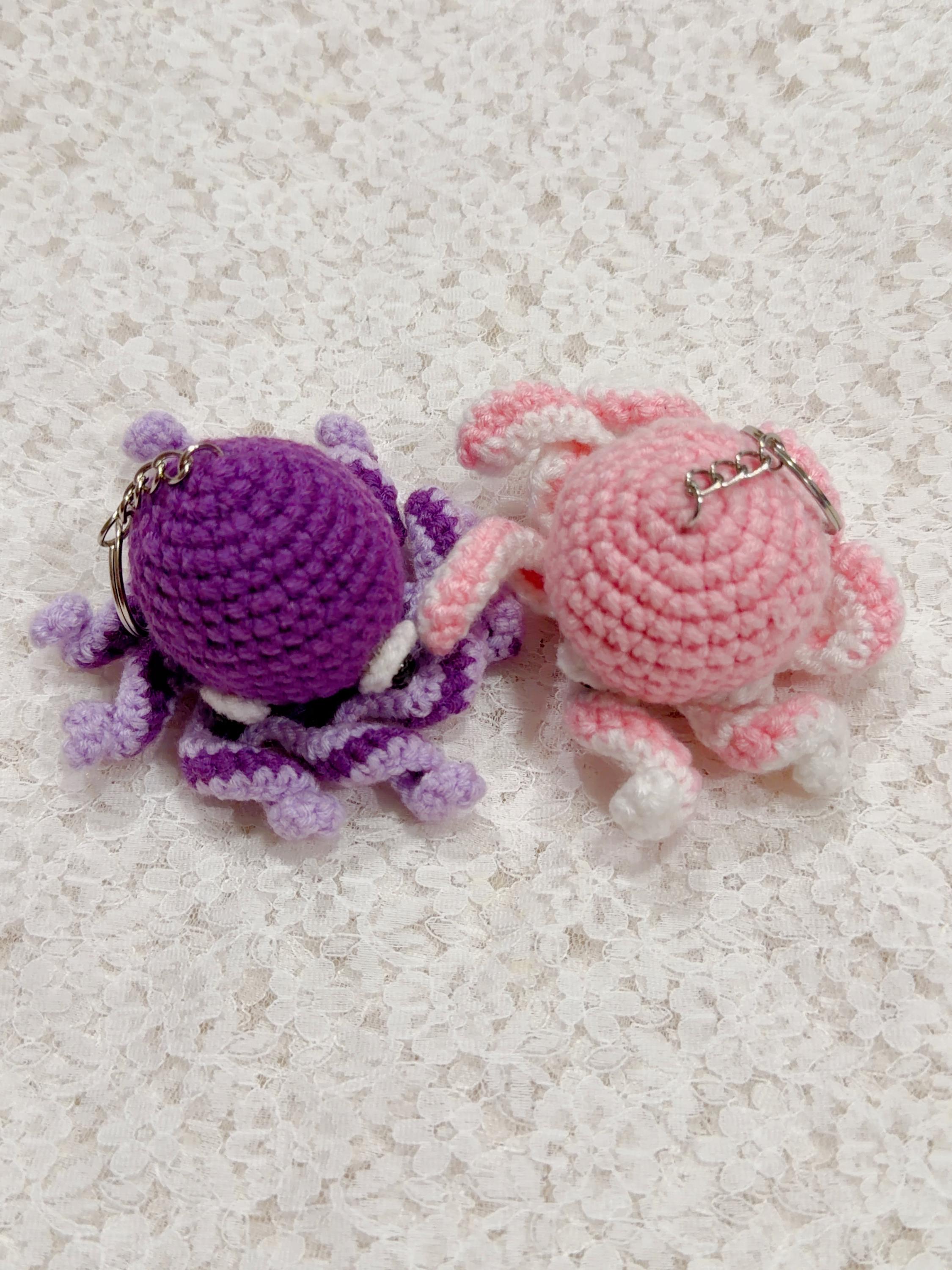Crochet Octopus Keychain, product photo 14