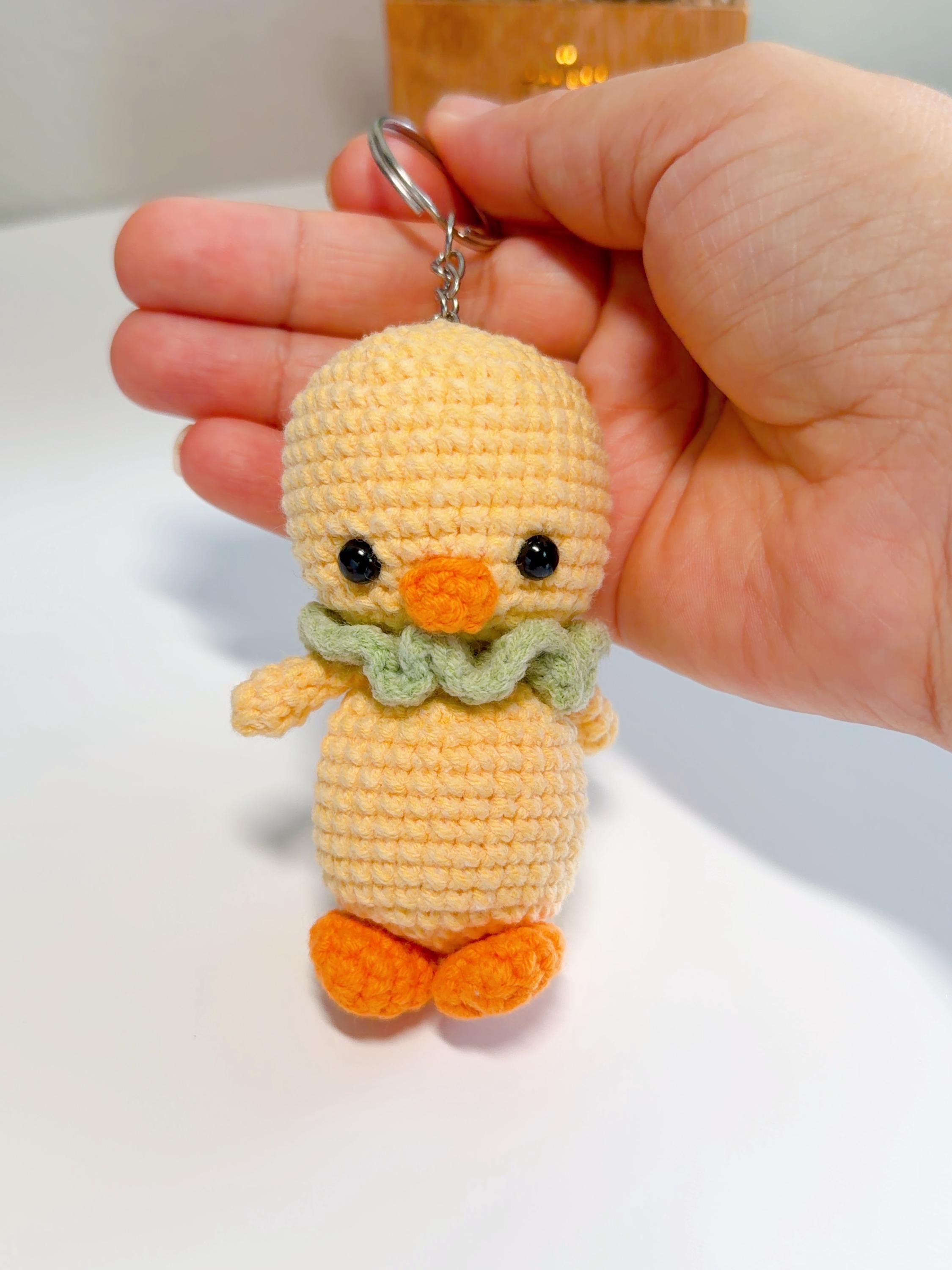 Cute Crochet Duck Keychain, product photo 6