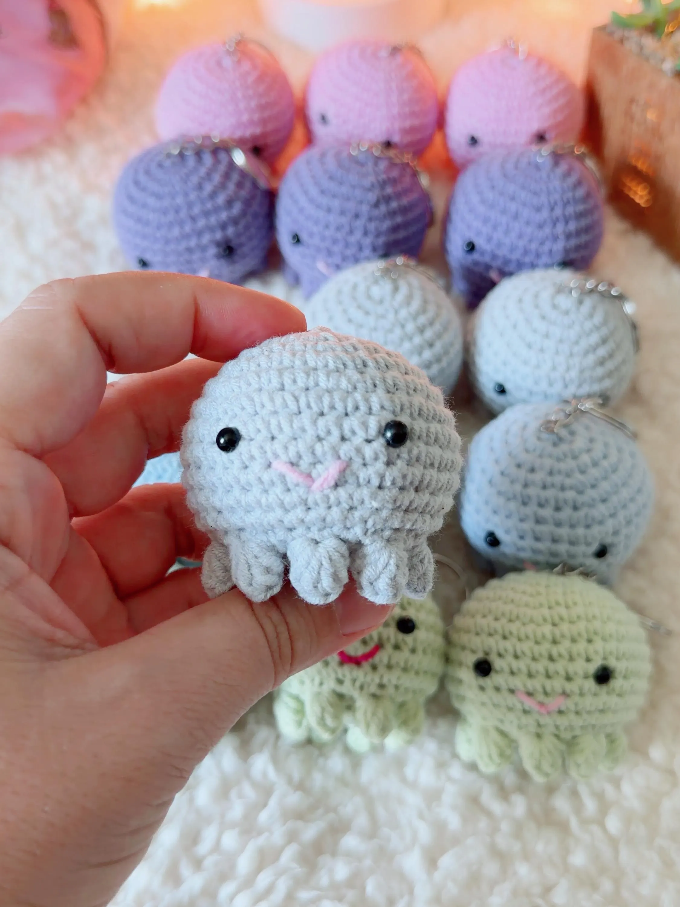 Crochet Octopus Amigurumi Keychain, product photo 10