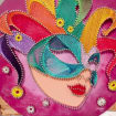 Mardi Gras Mask String Art, product photo 5