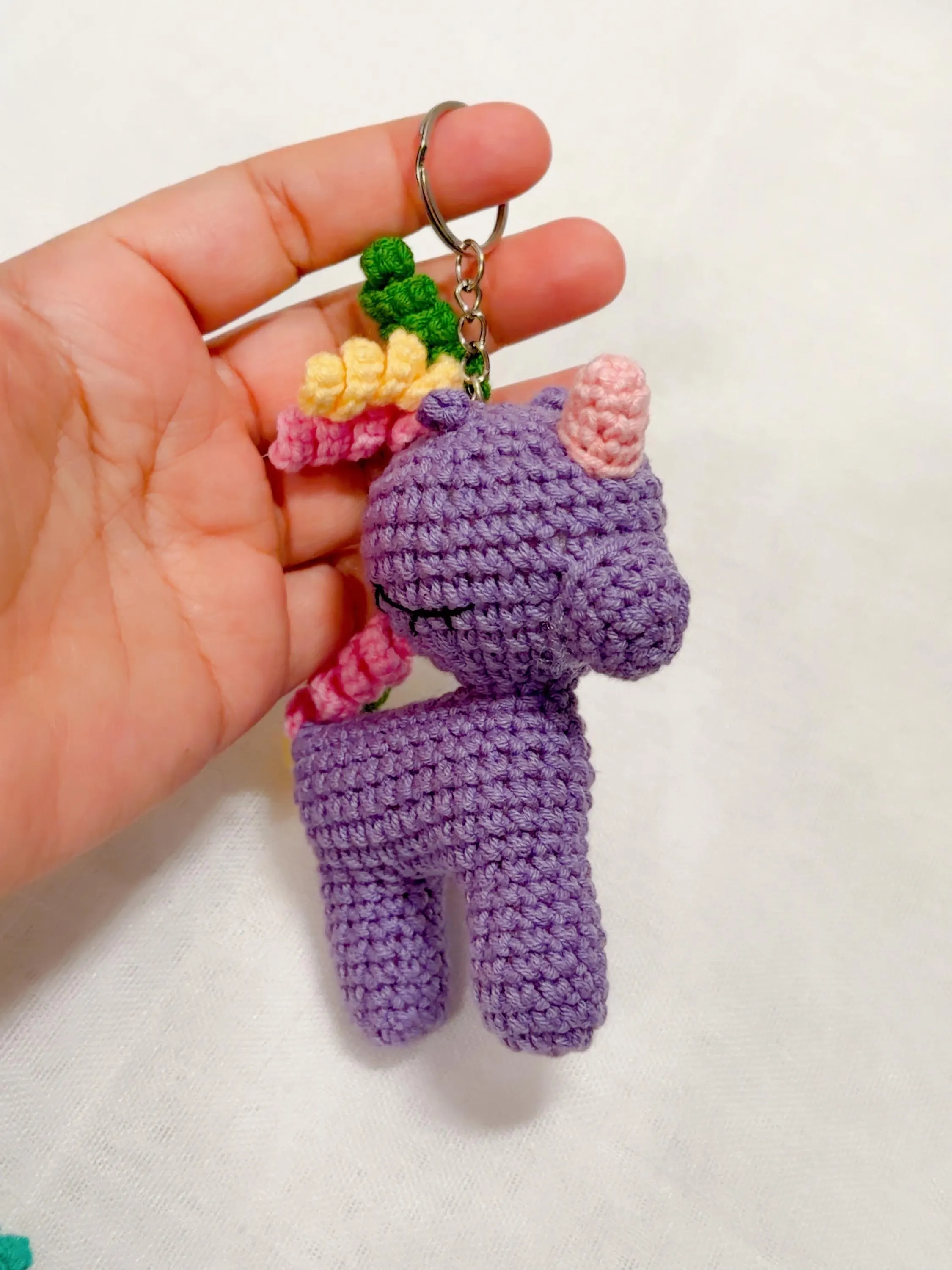 Amigurumi Unicorn Keychain, product photo 19