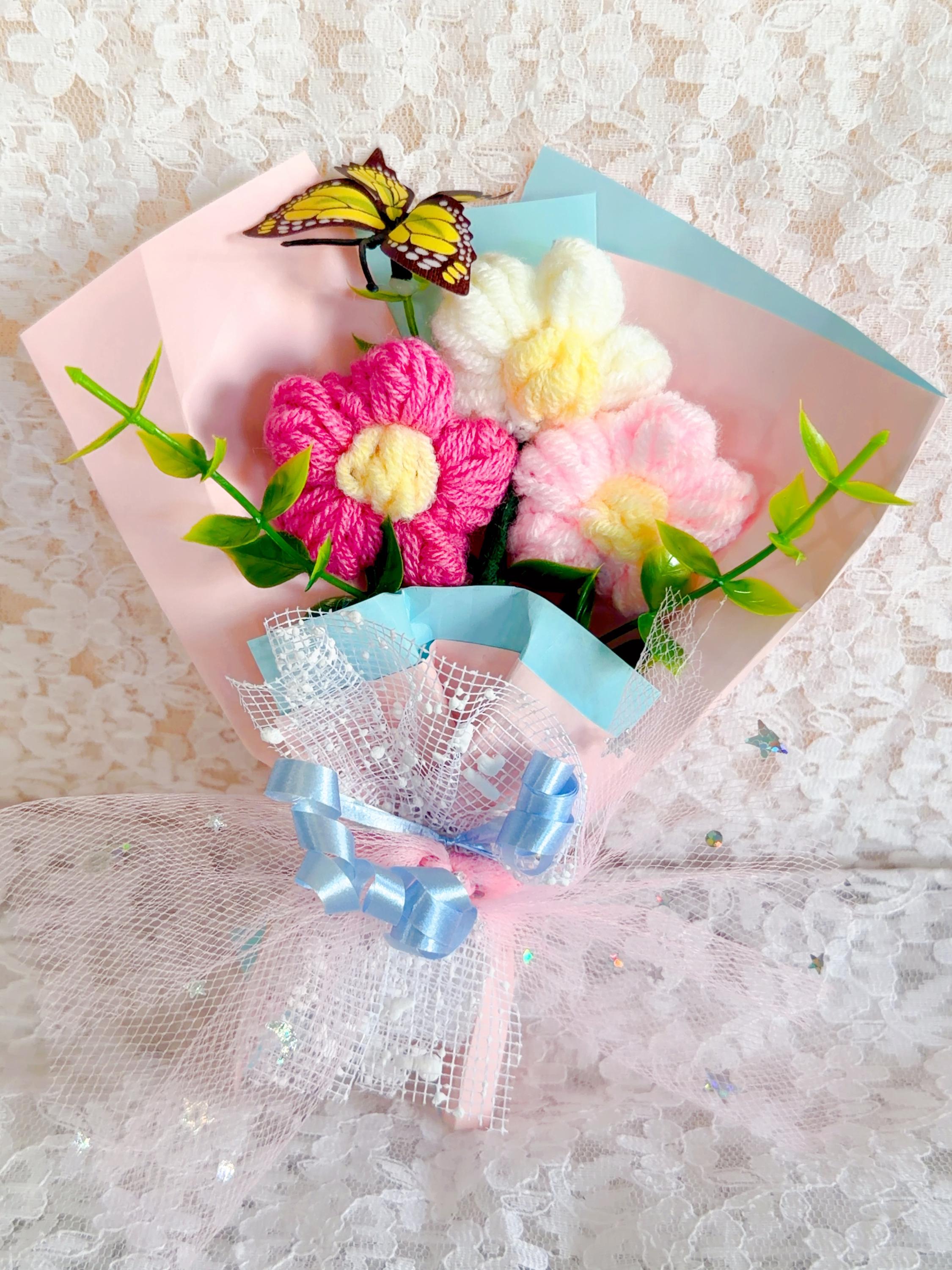 Mini Crochet Flower Bouquet, product photo 4
