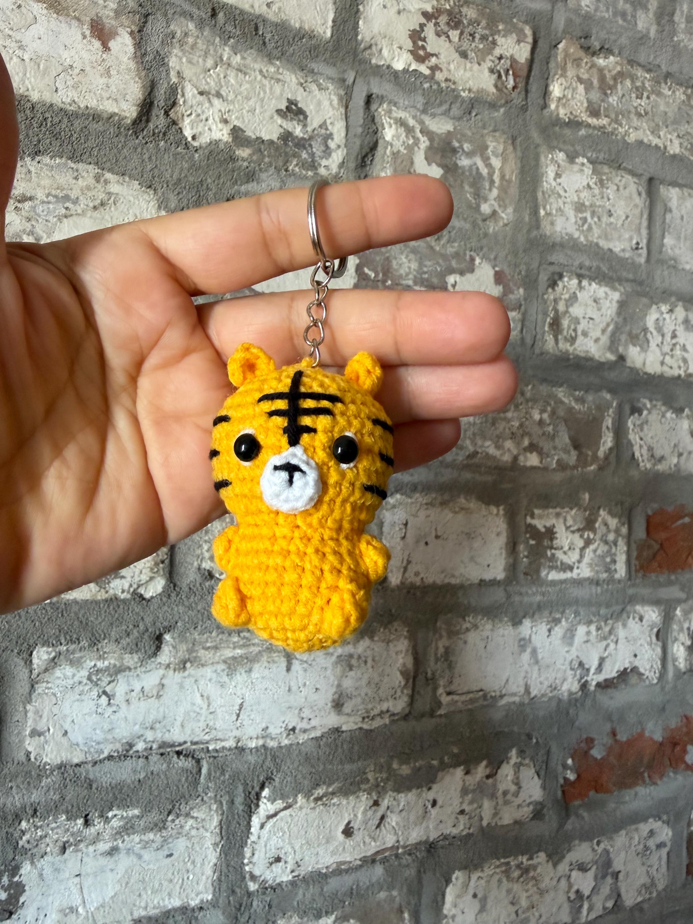Crochet Baby Tiger Keychain, product photo 17