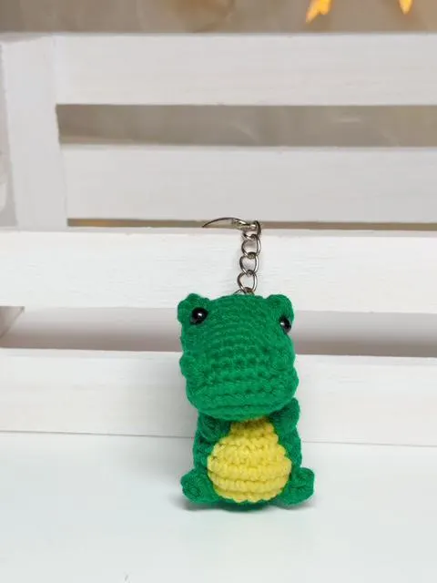 Crochet Alligator Keychain, product photo 19