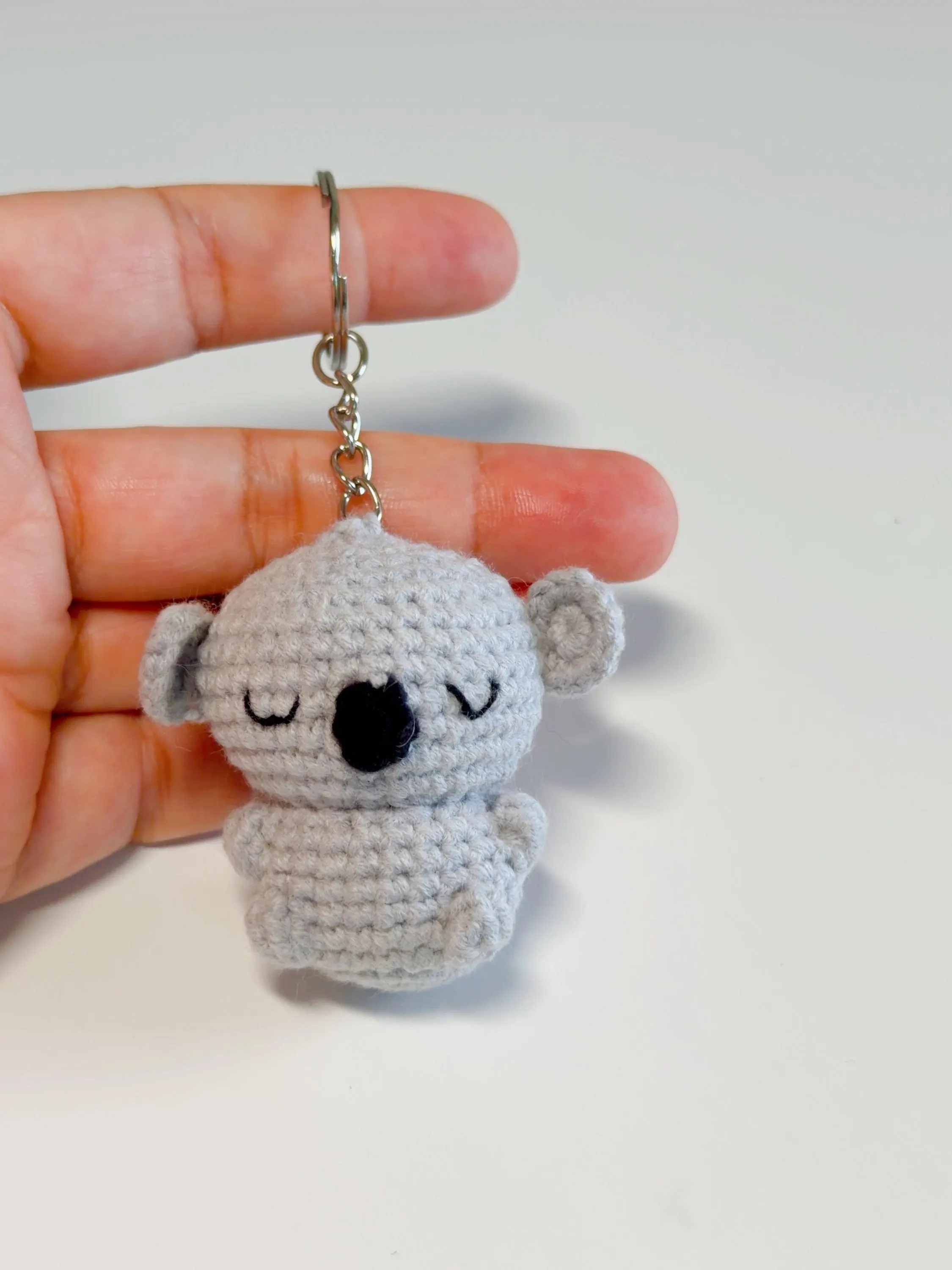 Handmade Crochet Koala Keychain, product photo 2