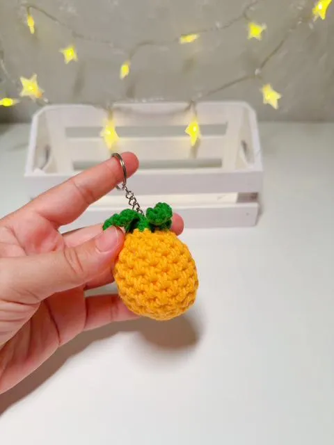 Crochet Pineapple Keychain, product photo 7