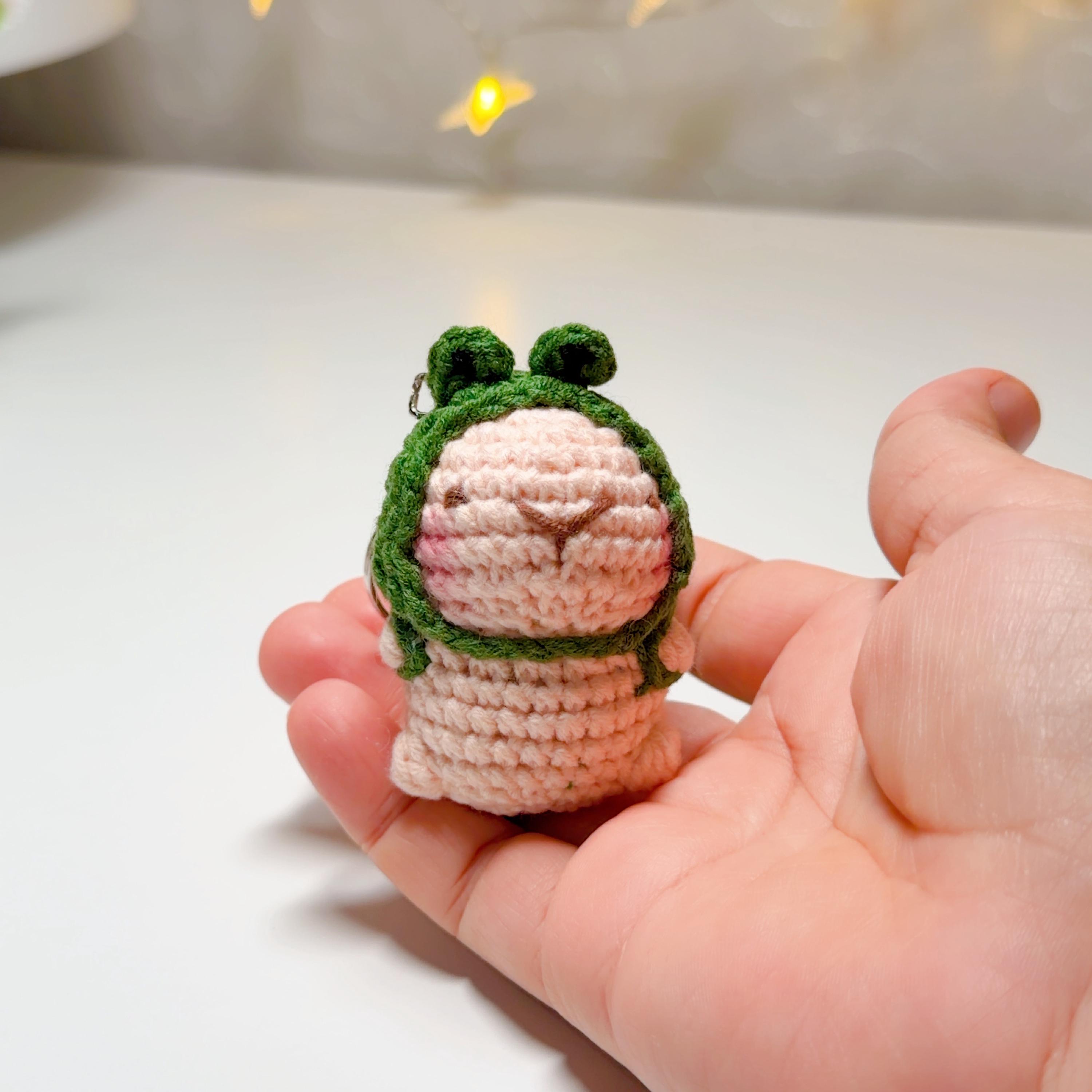 Costume Capybara Crochet Keychain, product photo 10