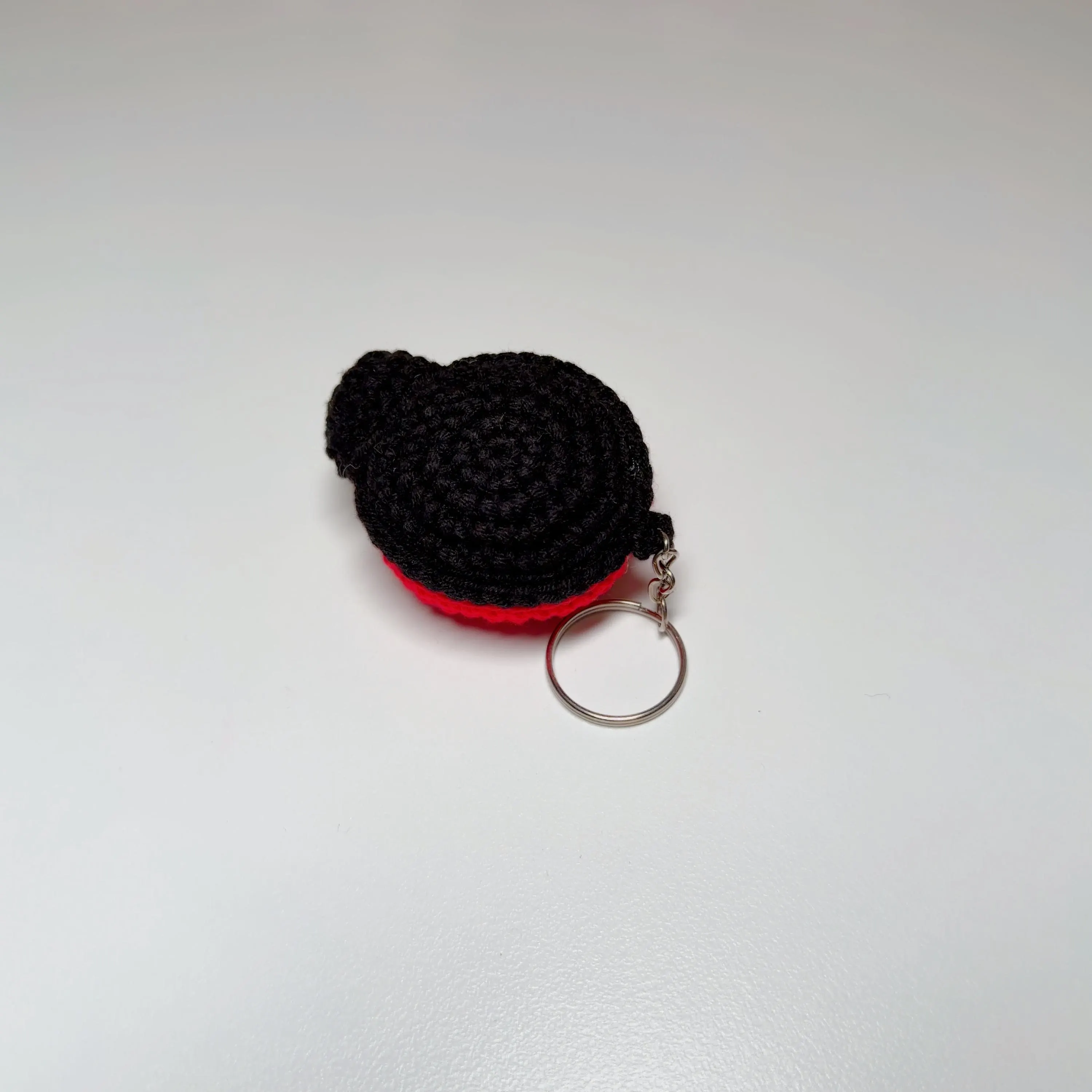Handmade Crochet Ladybug Keychain, product photo 6