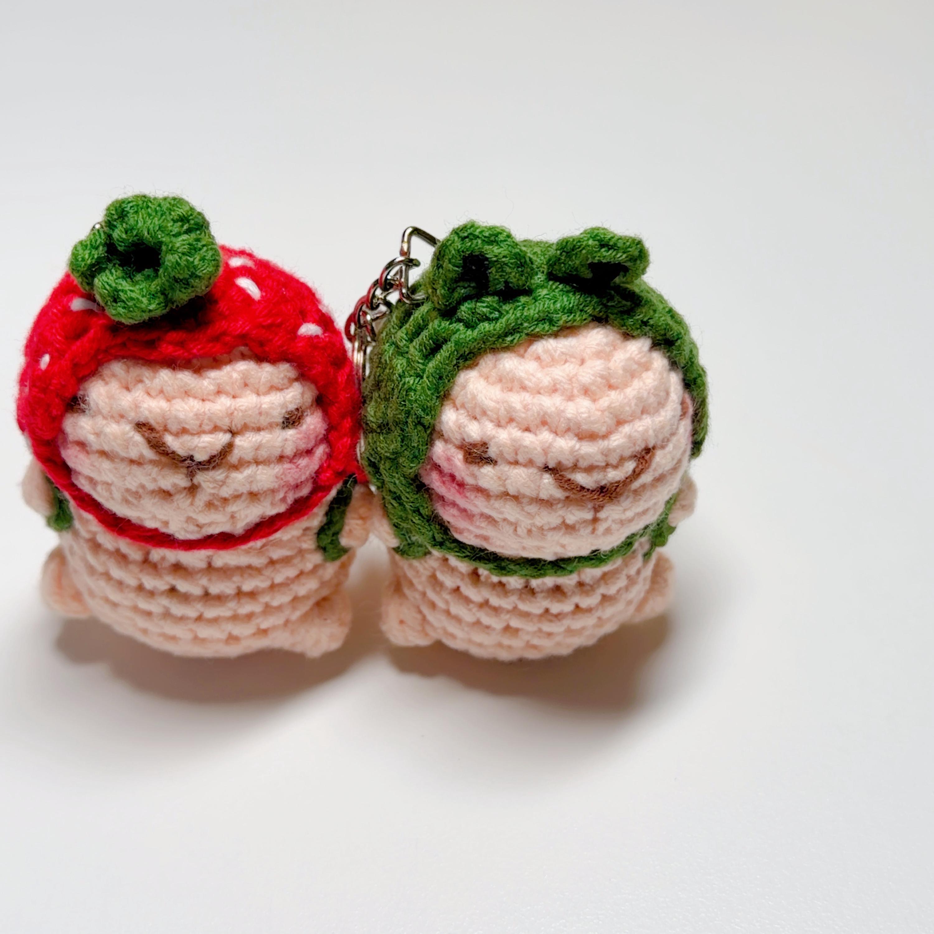Costume Capybara Crochet Keychain, product photo 21