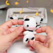 Handmade Amigurumi Cow Keychain, product photo 2