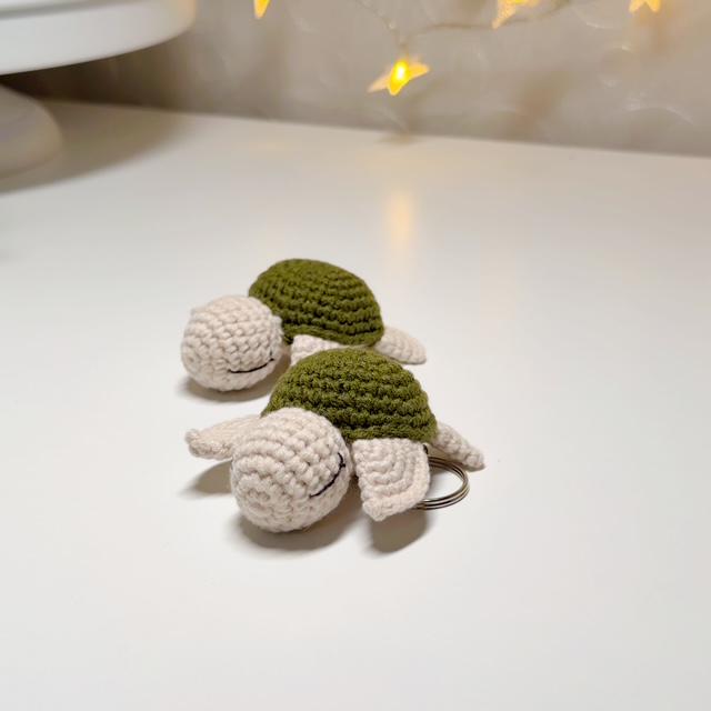 Crochet Turtle Keychain, product photo 15