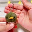 Crochet Mallard Duck Keychain, product photo 6