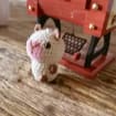 Handmade Crochet Capybara Keychain, product photo 4
