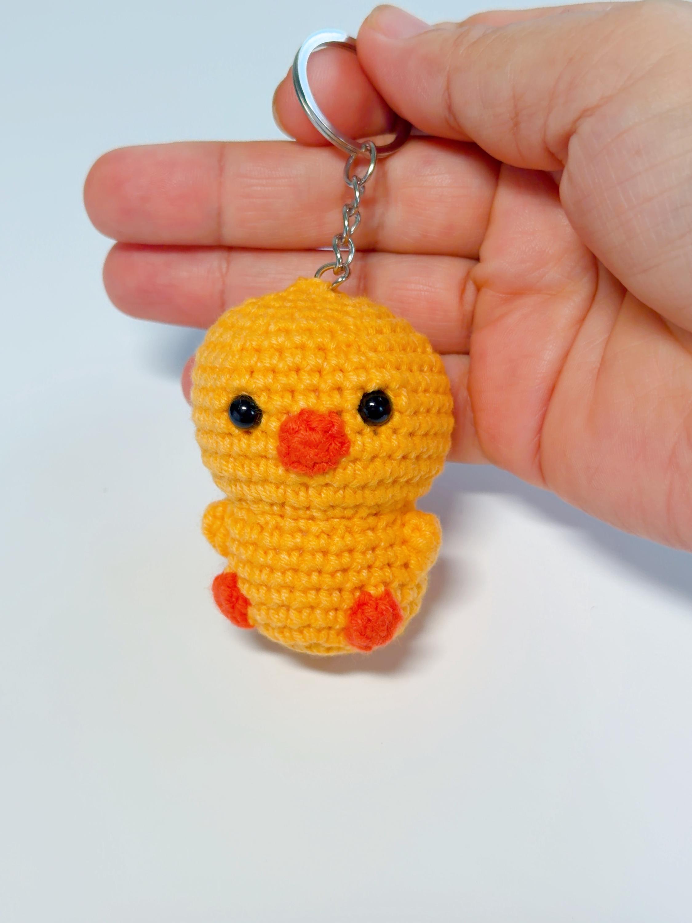 Handmade Amigurumi Duck Keychain, product photo 17