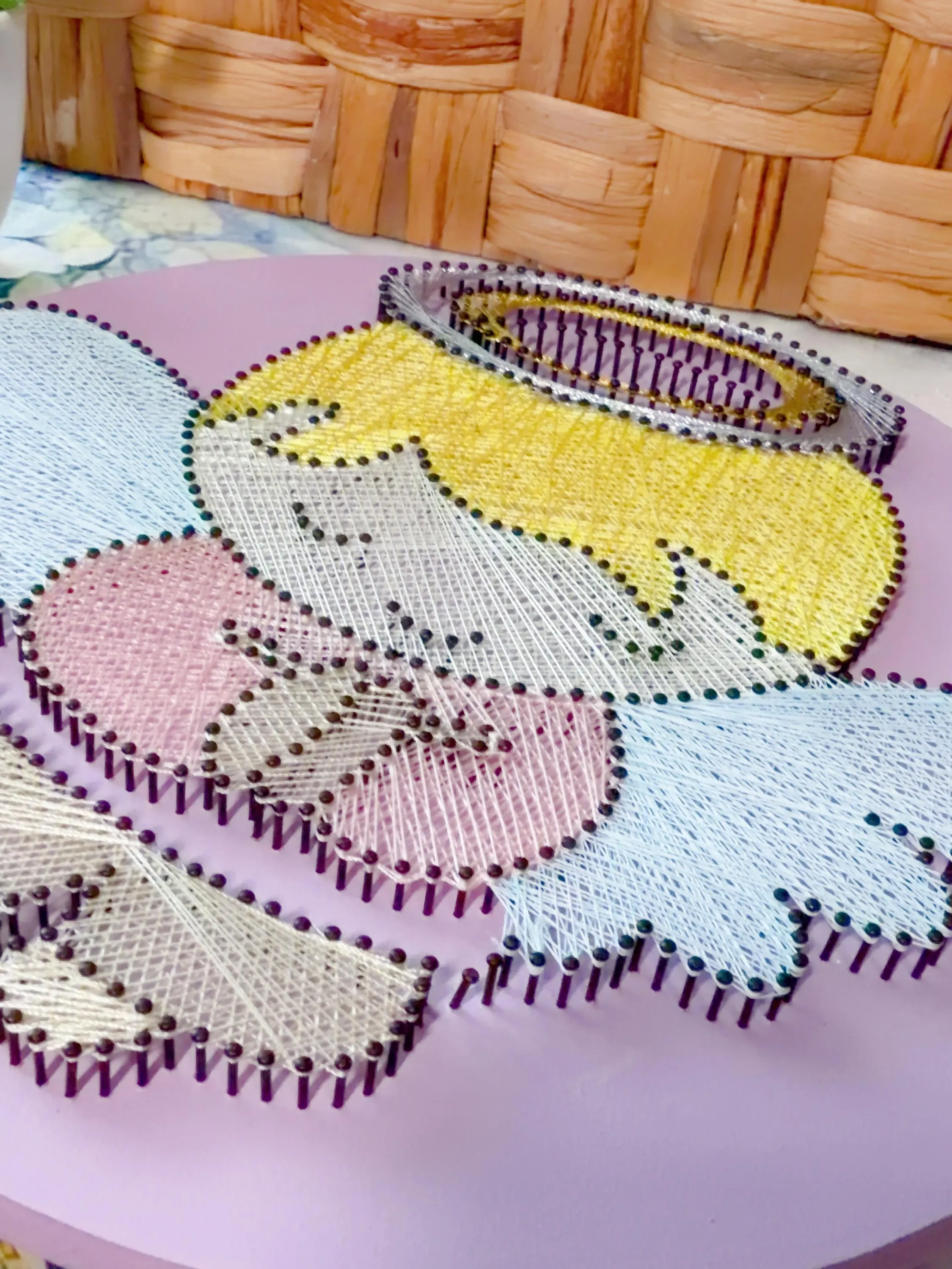 Handmade Baby Angel String Art, product photo 16