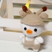 Crochet Duck Keychain, product photo 2