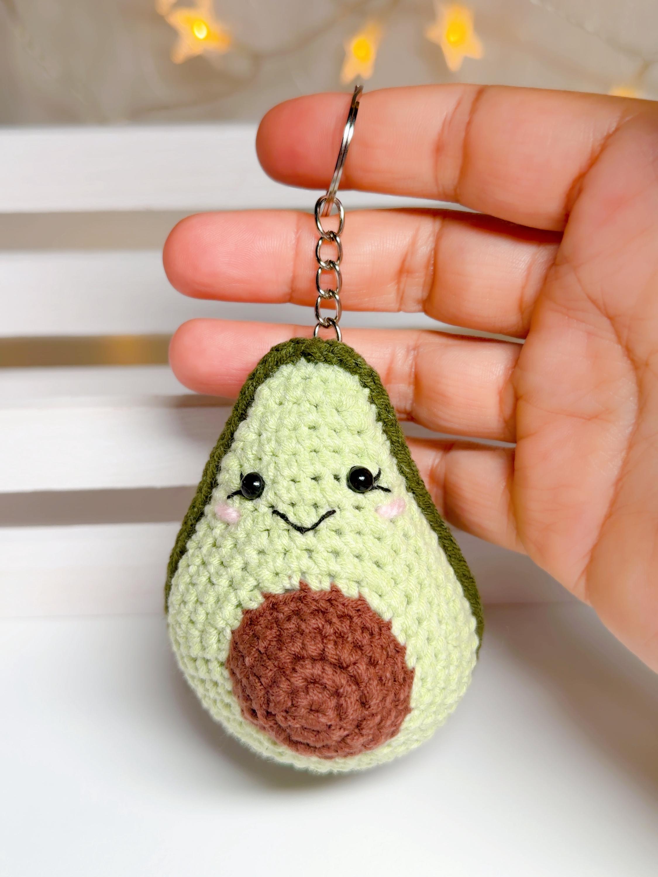 Crochet Avocado Keychain, product photo 14